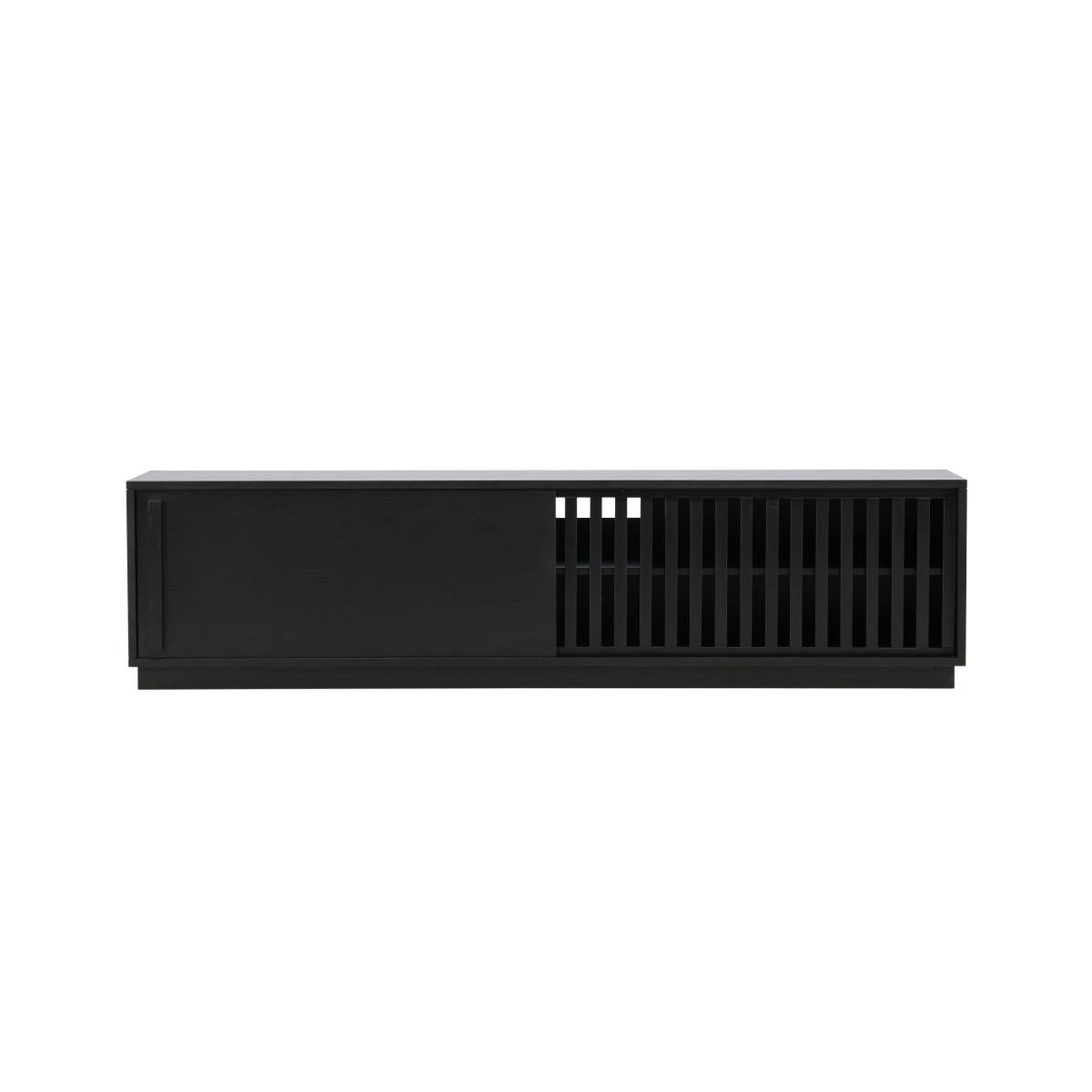 Voir la diapositive 4 : Paris Prix Meuble tv design nervuré  lugo  180cm noir
