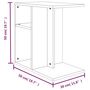 Voir la diapositive 6 : VIDAXL Table d'appoint Chene marron 50x30x50 cm Bois d'ingenierie