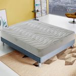 ILOVESLEEP Matelas Mousse ALOE - Epaisseur 25 Cm - Réversible - Côté Été/hiver. Coloris disponibles : Vert