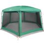 Voir la diapositive 3 : VIDAXL Tente piscine toit amovible parois maille vert d'eau 670x590 cm