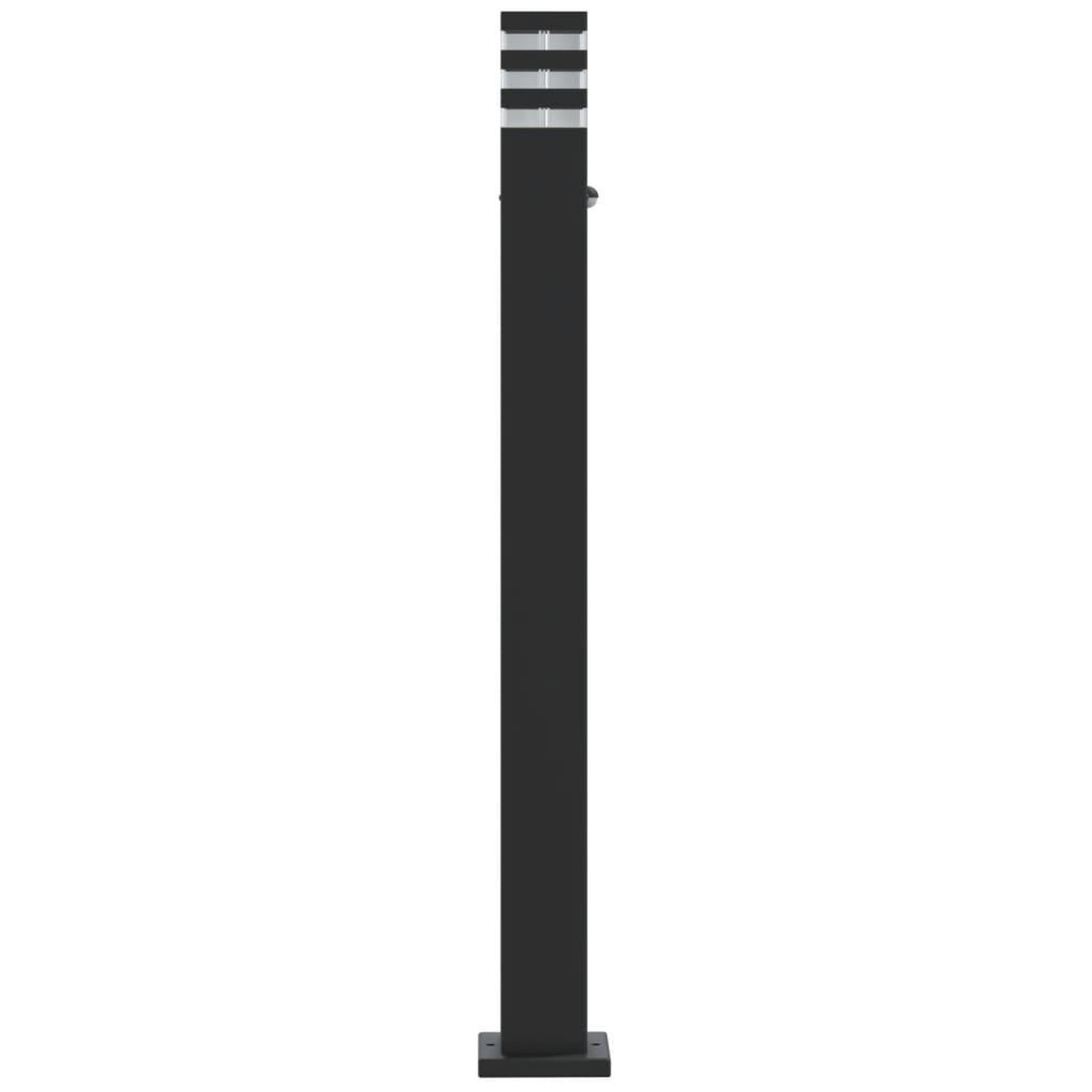 Voir la diapositive 5 : VIDAXL Lampadaires d'exterieur avec capteur 3 pcs noir 110cm aluminium