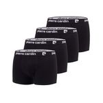 PIERRE CARDIN Lot de 4 boxers homme en coton Basic. Coloris disponibles : Noir
