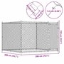 Voir la diapositive 6 : VIDAXL Cage pour chien avec porte gris 2x2x1,5 m acier galvanise