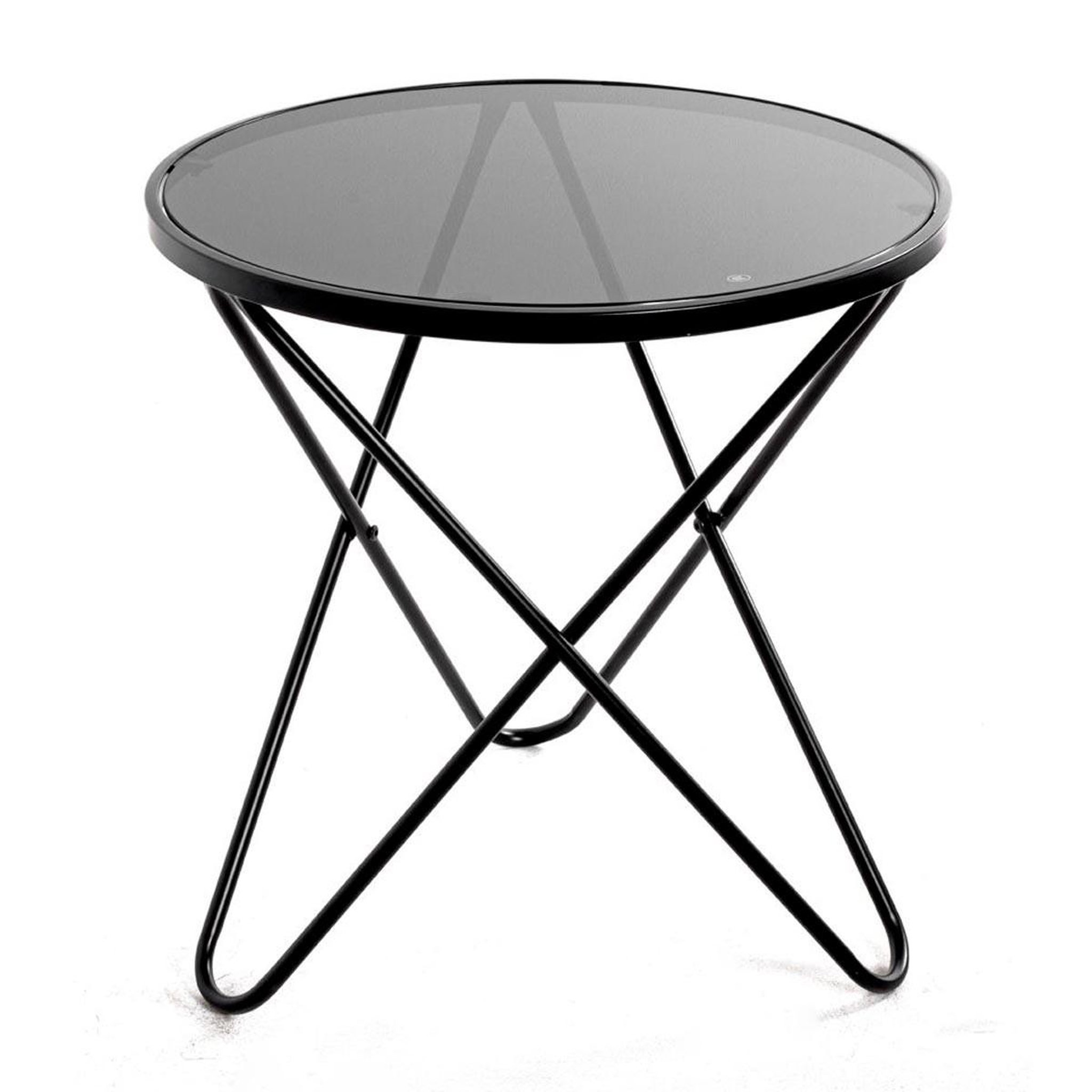 Paris Prix Table basse en verre  théo  56cm noir