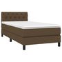 Voir la diapositive 3 : VIDAXL Sommier a lattes de lit avec matelas Marron fonce 80x200 cm