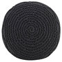 Voir la diapositive 2 : VIDAXL Pouf fait a la main en macrame Anthracite 45x30 cm Coton