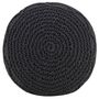 Voir la diapositive 2 : VIDAXL Pouf fait a la main en macrame Anthracite 45x30 cm Coton