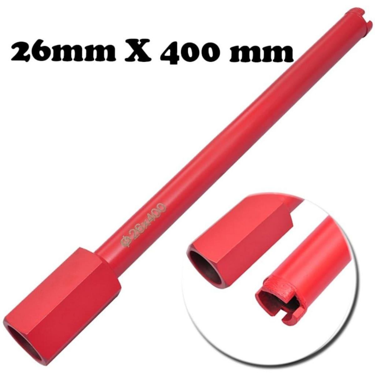 VIDAXL Foret de perceuse a diamant 26 mm x 400 mm