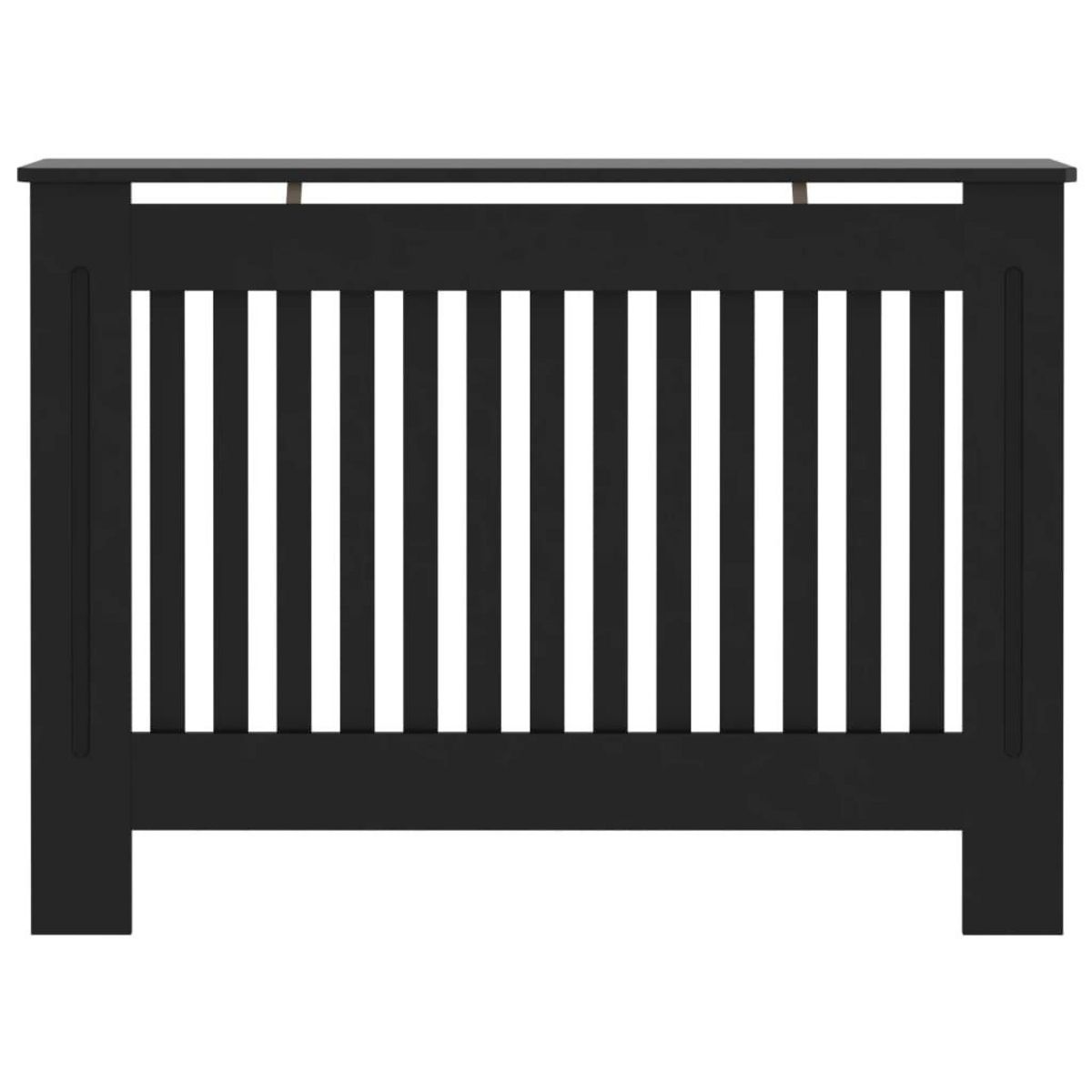 VIDAXL Cache-radiateur noir 112x19x81,5 cm MDF