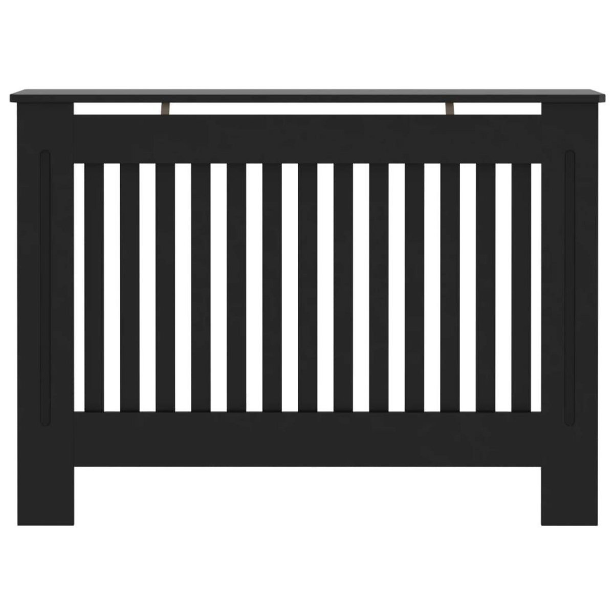 VIDAXL Cache-radiateur noir 112x19x81,5 cm MDF