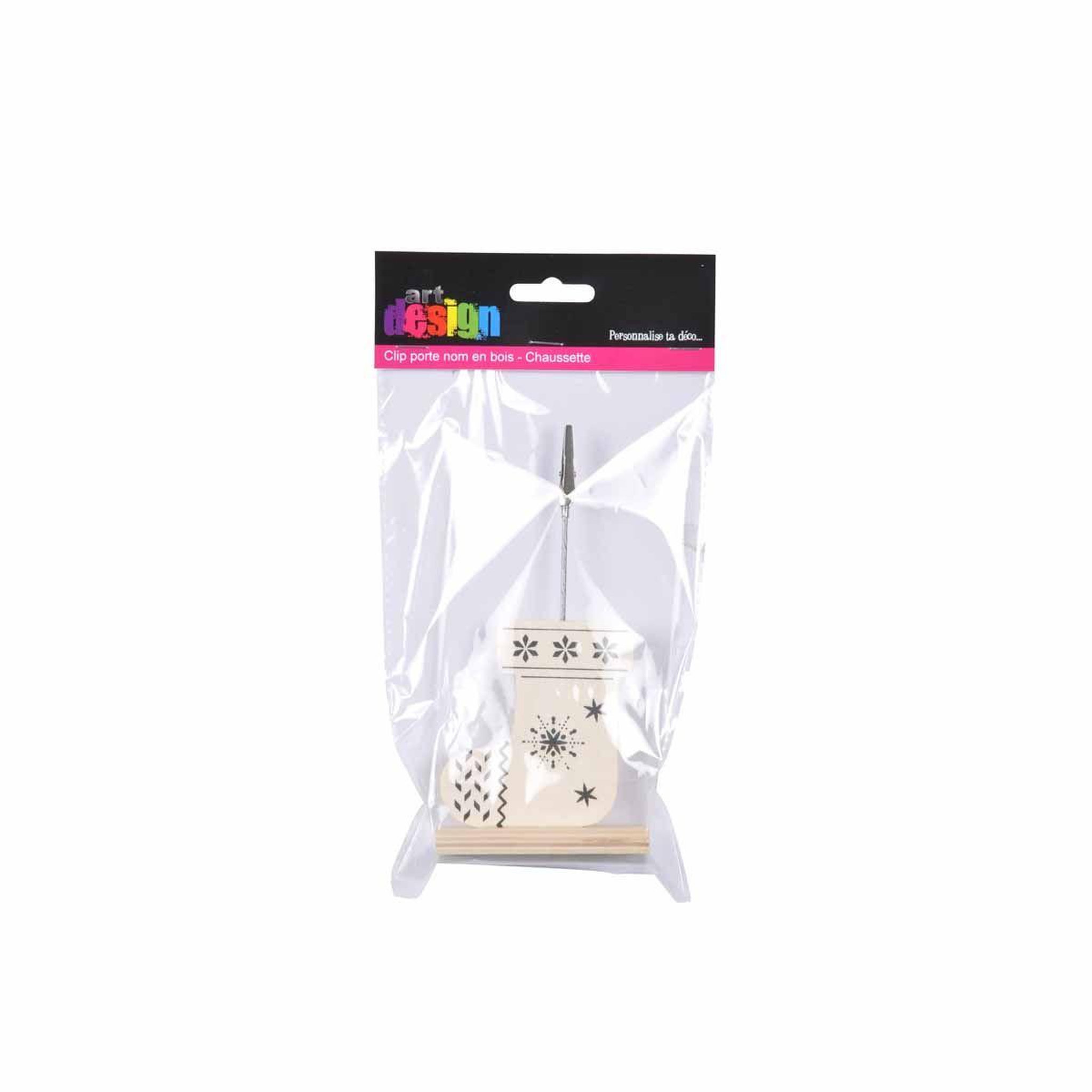 Voir la diapositive 2 : ARTDESIGN Clip porte nom de noël  nordic renne  naturel