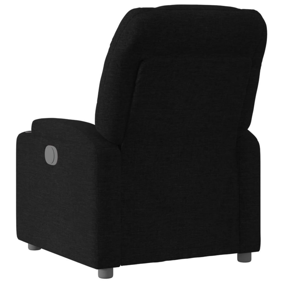 VIDAXL Fauteuil inclinable Noir Tissu