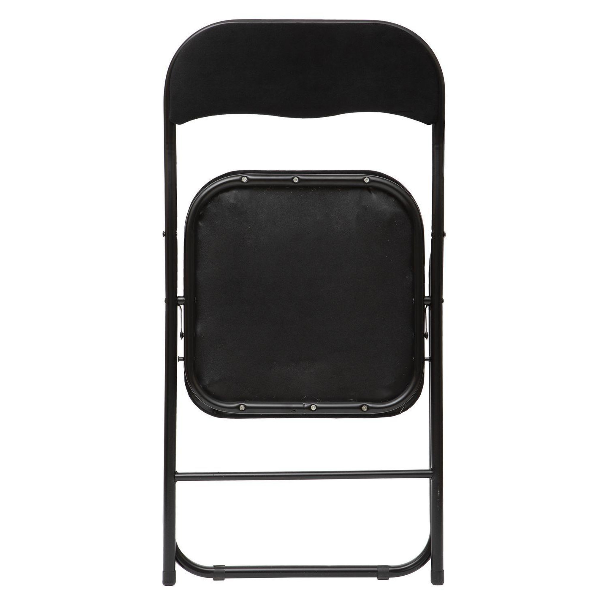 Voir la diapositive 6 : TOILINUX Lot de 6 chaises pliantes effet velours