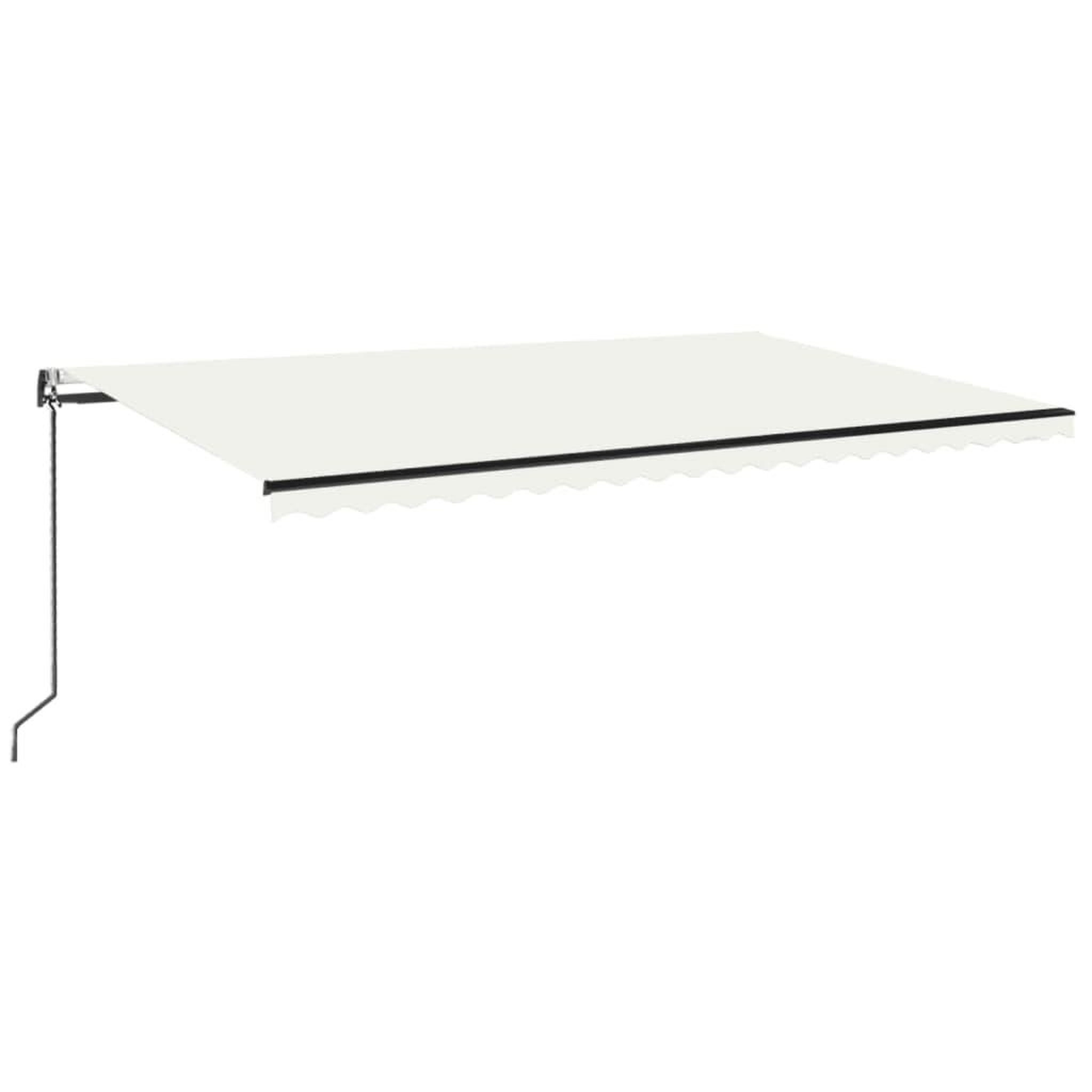 Voir la diapositive 2 : VIDAXL Auvent retractable automatique 500x350 cm Creme