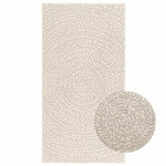 VIDAXL Tapis ZIZUR creme 60x110 cm aspect de jute interieur exterieur