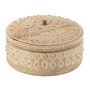 Voir la diapositive 1 : Paris Prix Boîte Déco en Bois  Perle du Sahara  20cm Naturel