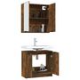 Voir la diapositive 4 : VIDAXL Ensemble d'armoires de salle de bain 2 pcs chene fume