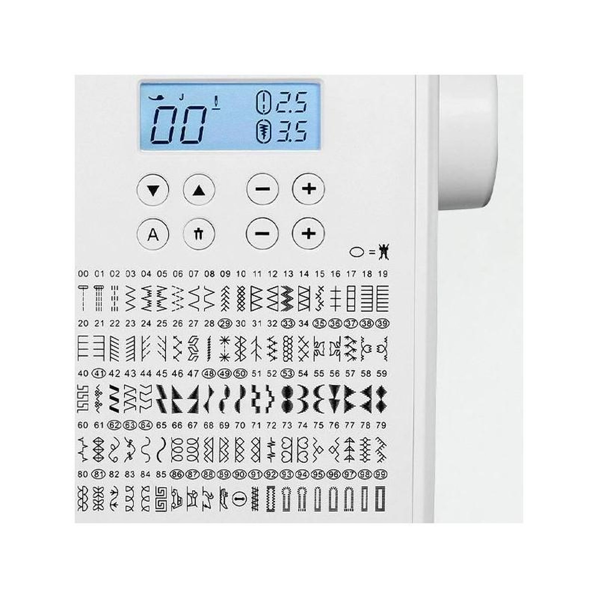 Voir la diapositive 3 : Medion Machine a Coudre Numérique - MEDION - SD 36 - 38W - 270 Points - 700 tr/min - LED - Blanc