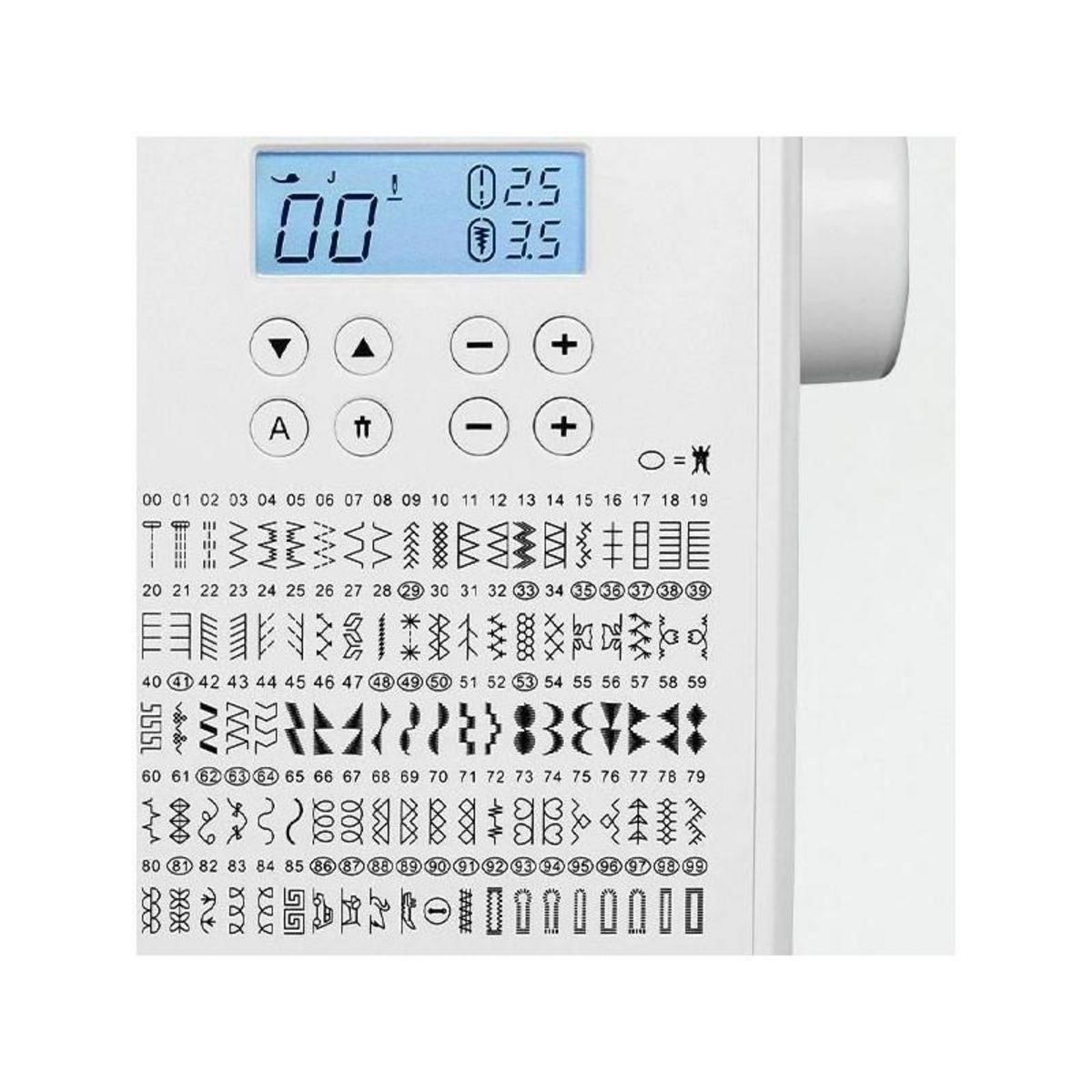 Medion Machine a Coudre Numérique - MEDION - SD 36 - 38W - 270 Points - 700 tr/min - LED - Blanc