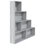 Voir la diapositive 2 : VIDAXL Armoire a livres Sonoma gris 155x24x160 cm