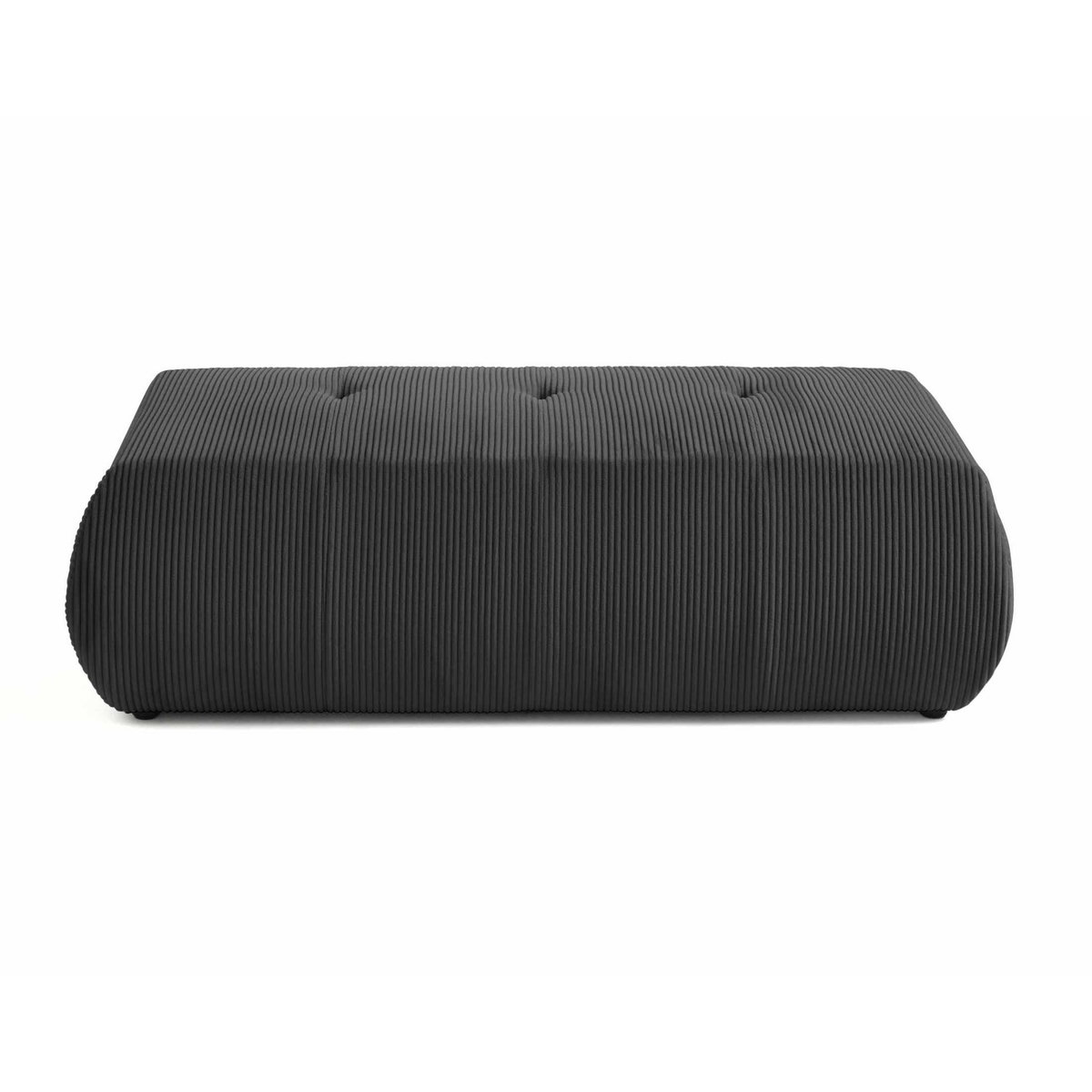 LISA DESIGN Onyx - pouf d'appoint - en velours côtelé