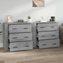 Voir la diapositive 3 : VIDAXL Buffets 2 pcs sonoma gris bois d'ingenierie