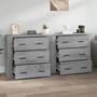 Voir la diapositive 3 : VIDAXL Buffets 2 pcs sonoma gris bois d'ingenierie