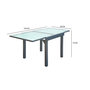 Voir la diapositive 4 : CONCEPT USINE Table de jardin extensible 8 places en aluminium MOLVINA