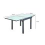 Voir la diapositive 4 : CONCEPT USINE Table de jardin extensible 8 places en aluminium MOLVINA