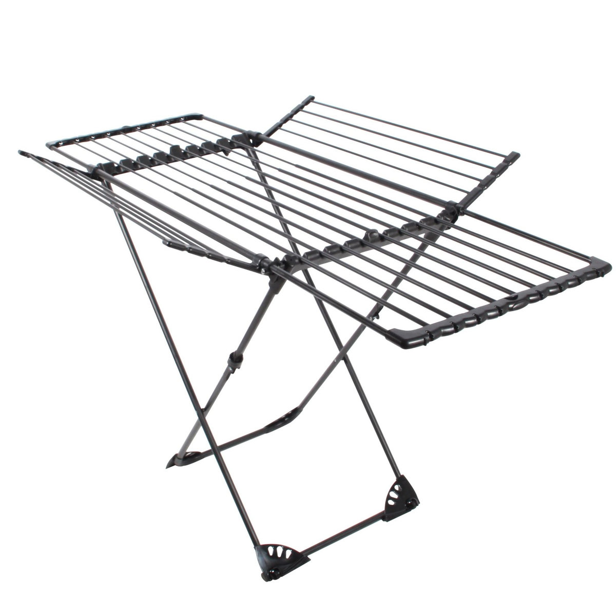 Kitchen move Etendoir à linge pliable UMEA Noir Aluminium 27m