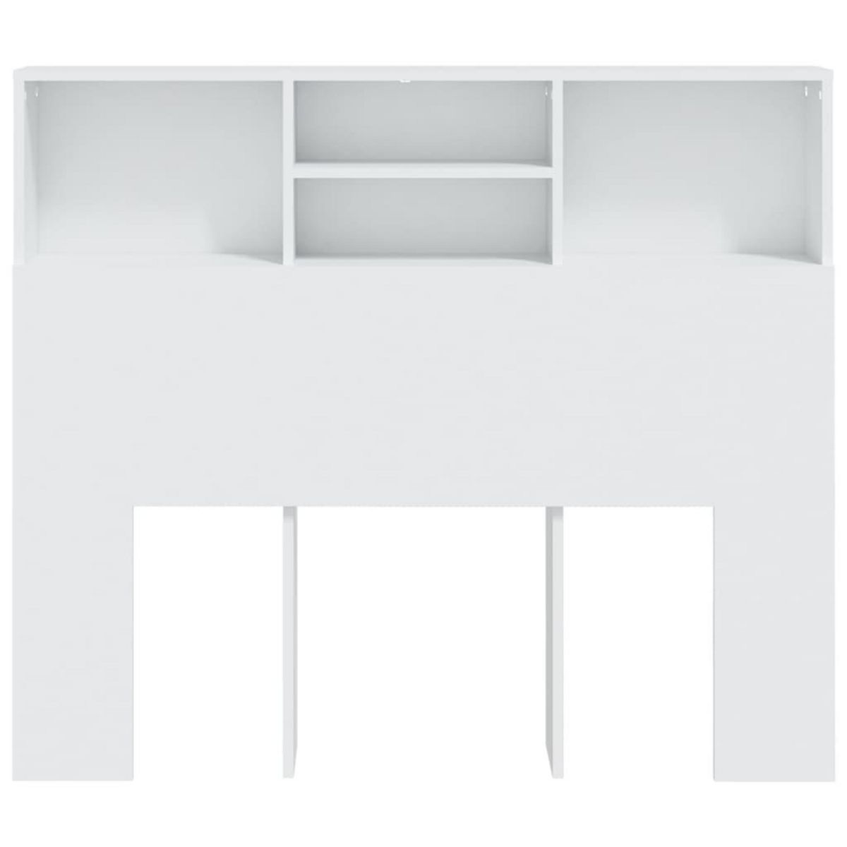 VIDAXL Armoire de tete de lit Blanc 120x19x103,5 cm