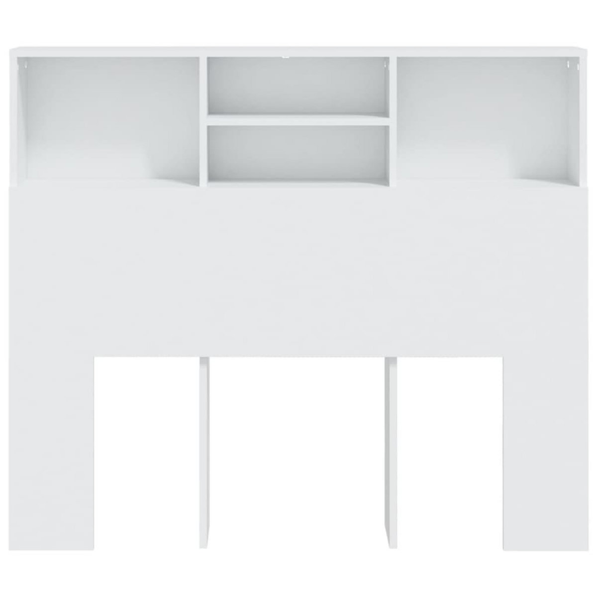 VIDAXL Armoire de tete de lit Blanc 120x19x103,5 cm