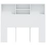 Voir la diapositive 5 : VIDAXL Armoire de tete de lit Blanc 120x19x103,5 cm