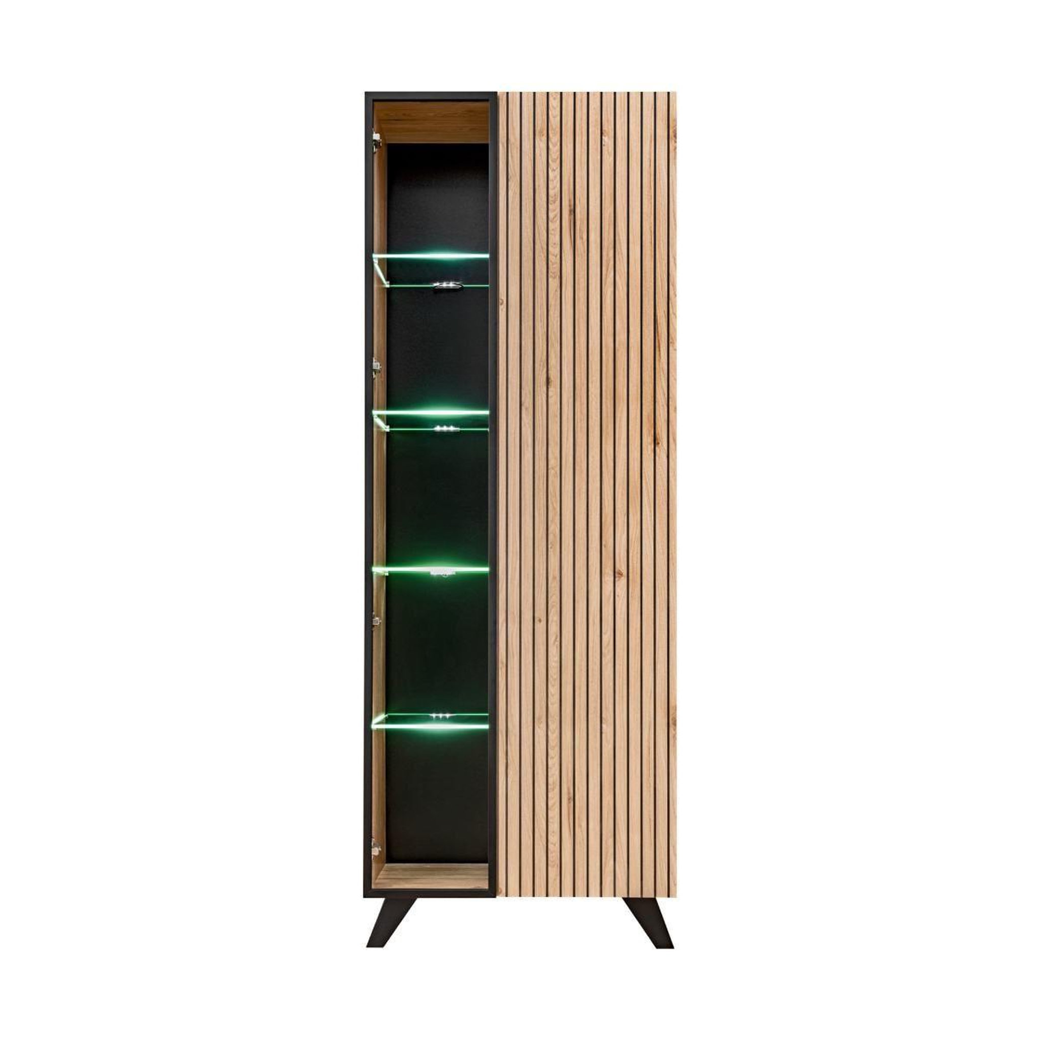 Voir la diapositive 4 : Paris Prix Ensemble meuble tv  liam  320cm naturel & noir