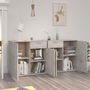 Voir la diapositive 3 : VIDAXL Buffet Gris beton 160x36x75 cm Bois d'ingenierie
