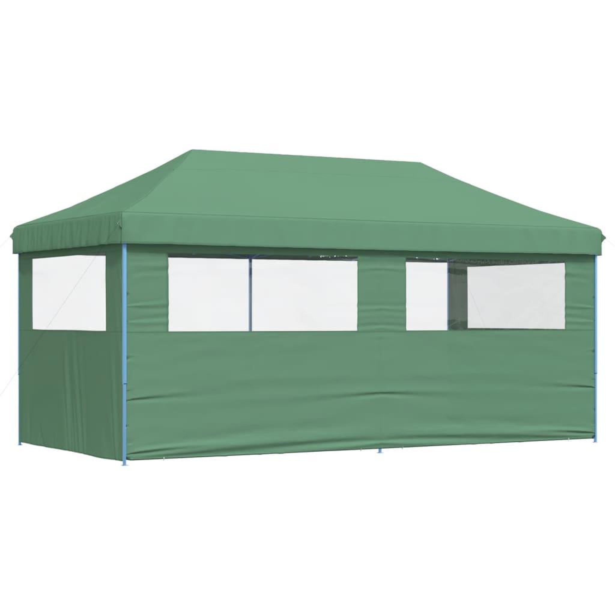 Voir la diapositive 5 : VIDAXL Tente de reception pliable escamotable 3 parois laterales vert