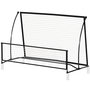 Voir la diapositive 5 : HOMCOM Filet de rebond football double face avec sac métal noir
