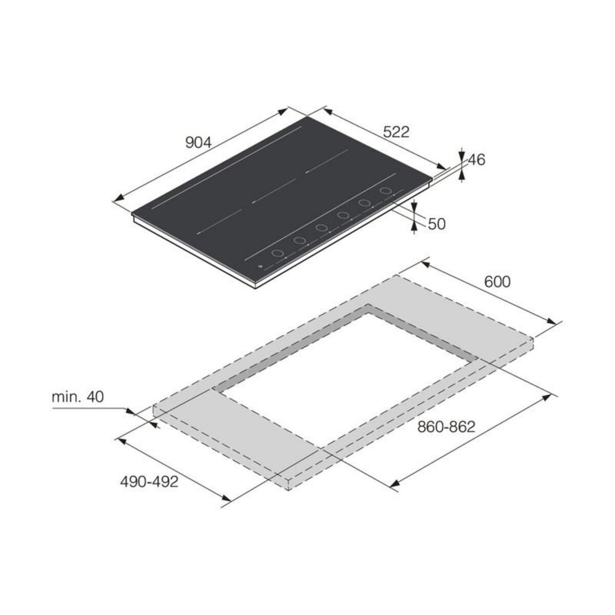 ASKO Plaque induction HID956MC