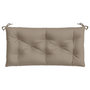 Voir la diapositive 4 : VIDAXL Coussin de banc de jardin taupe 110x50x7 cm tissu oxford