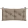 Voir la diapositive 4 : VIDAXL Coussin de banc de jardin taupe 110x50x7 cm tissu oxford