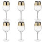 Voir la diapositive 1 : SECRET DE GOURMET Lot de 6 Verres à Vin  Arya  38cl Or