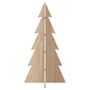 Voir la diapositive 3 : VIDAXL Arbre de Noël en bois pour decoration 59,5cm bois massif de pin