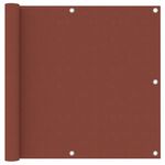 VIDAXL Ecran de balcon Terre cuite 90x300 cm Tissu Oxford