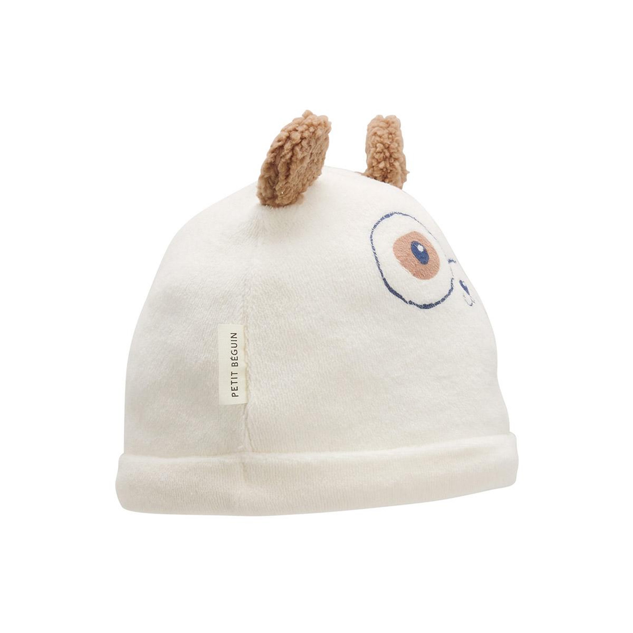 Voir la diapositive 6 : PETIT BEGUIN Bonnet bébé et chaussons en velours zeste d'amour
