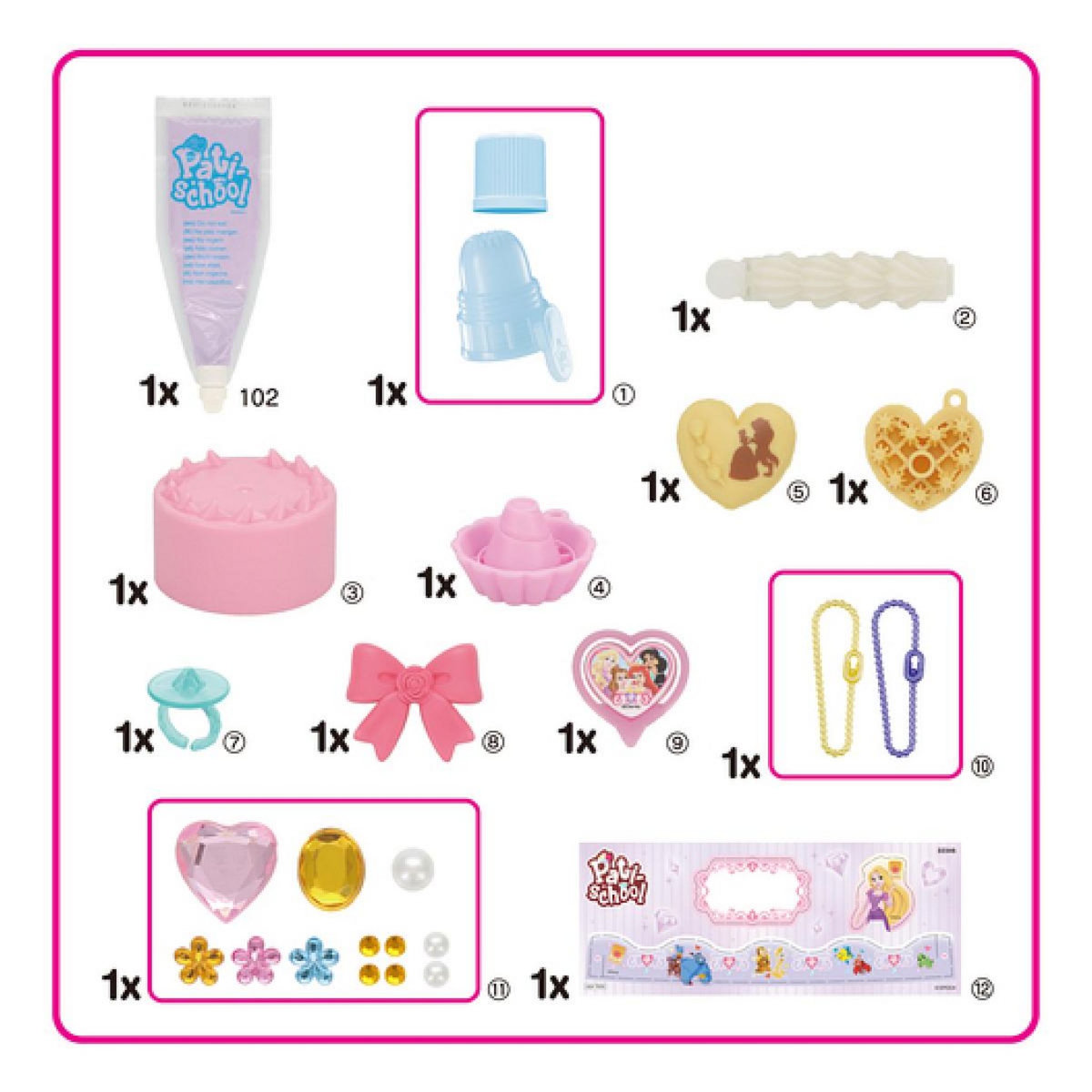 Aquabeads Kit de Création de Princesses Disney Pati-School pour Enfants