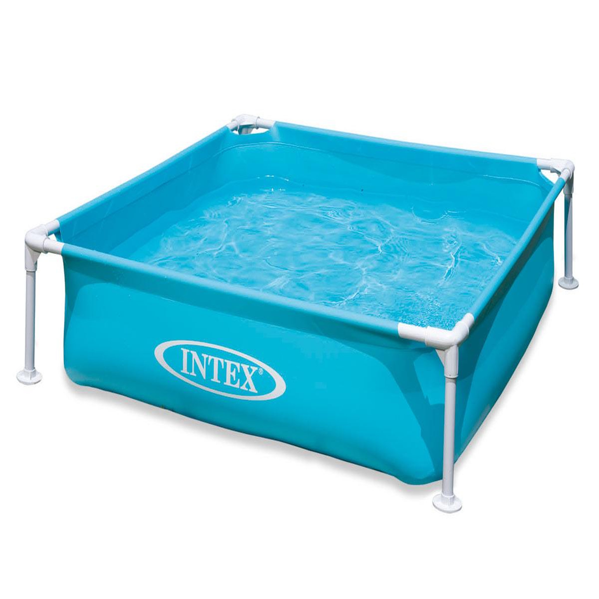 Voir la diapositive 2 : INTEX Piscine tubulaire carrée 1,22 x 1,22  x 0,30 m - intex