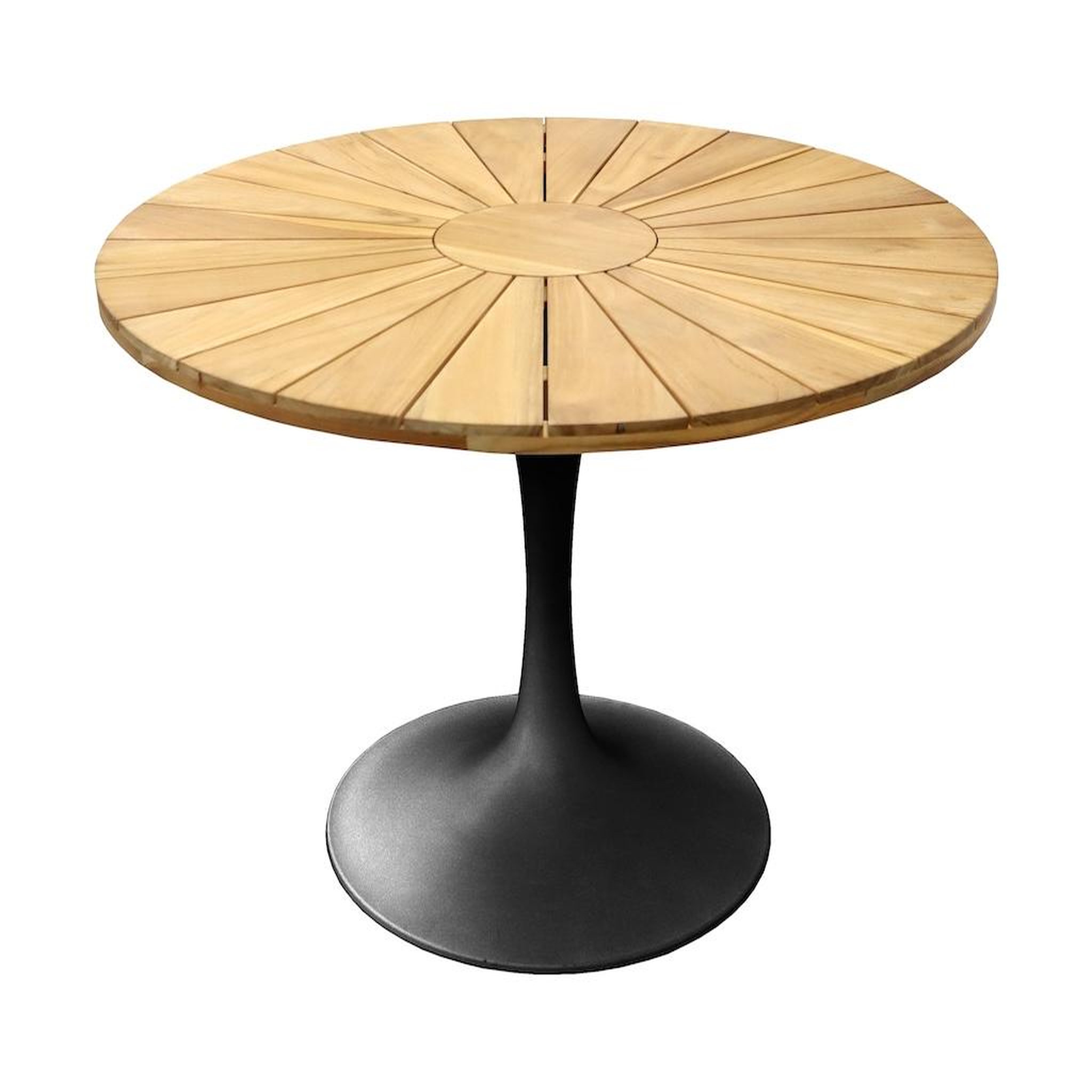 Proloisirs Table ronde SOLEIL Ø120 cm - Graphite Teck