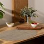 Voir la diapositive 3 : SECRET DE GOURMET Set de Table Ovale  Maoli  35x48cm Noir & Naturel