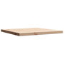 Voir la diapositive 4 : VIDAXL Dessus de table 50x50x2,5 cm carre bois de pin massif