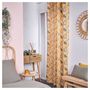 Voir la diapositive 1 : TODAY Rideau fantaisie à oeillets en coton INDIAN FLOWERS